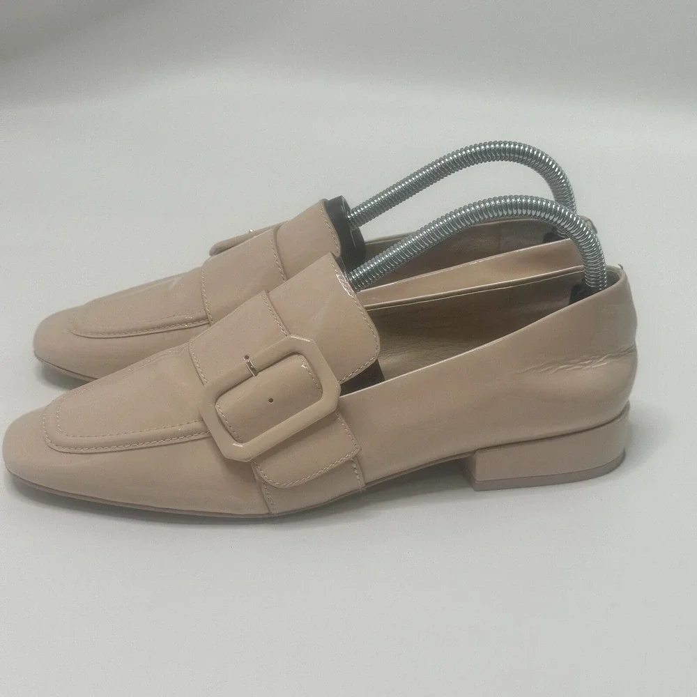 Louise et Cie Size‎ 9 Espen Loafer Blush Leather Flats Nude Slip Ons